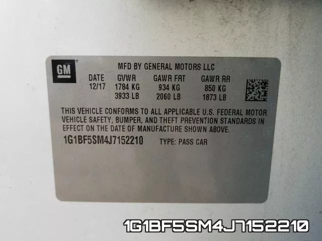1G1BF5SM4J7152210 фото 2