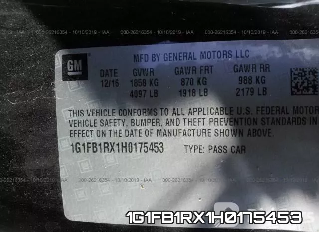 1G1FB1RX1H0175453 фото 10