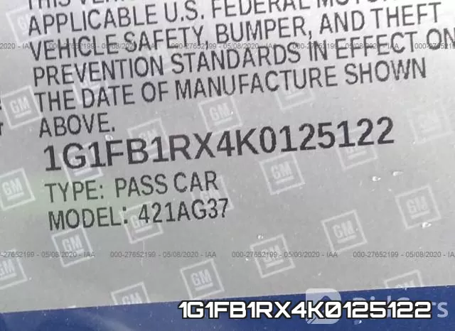 1G1FB1RX4K0125122 фото 10