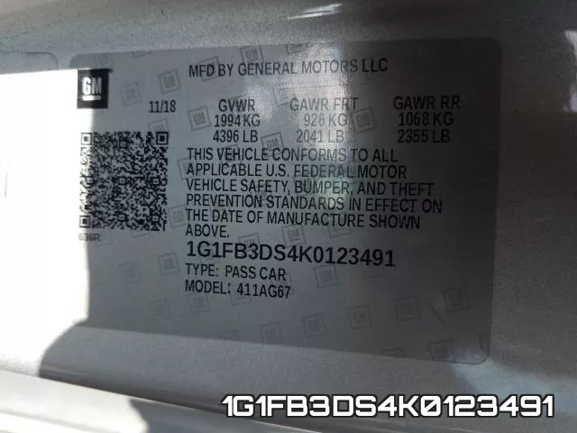1G1FB3DS4K0123491 фото 2
