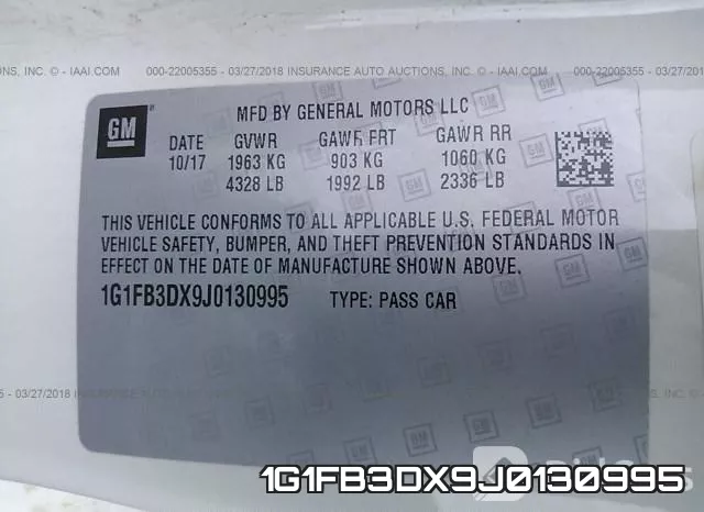 1G1FB3DX9J0130995 фото 10