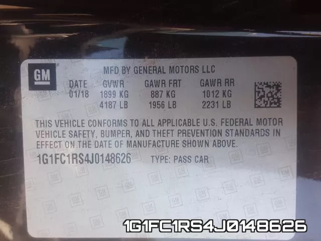 1G1FC1RS4J0148626 фото 2