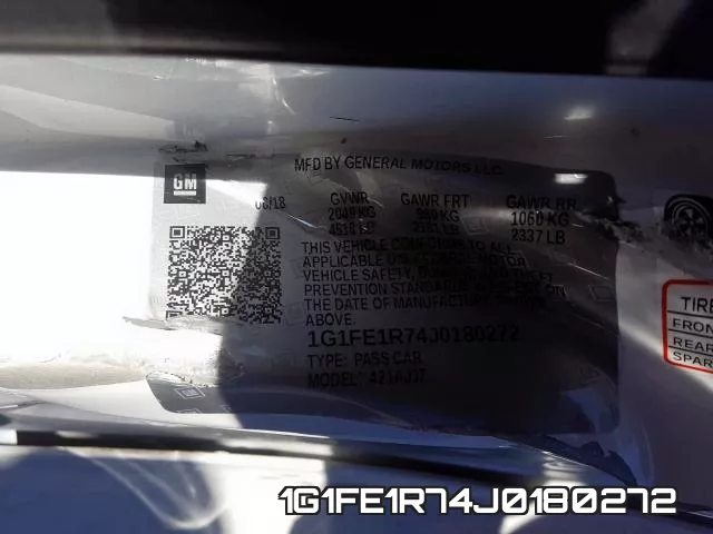 1G1FE1R74J0180272 фото 2