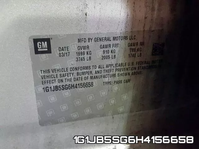 1G1JB5SG6H4156658 фото 2