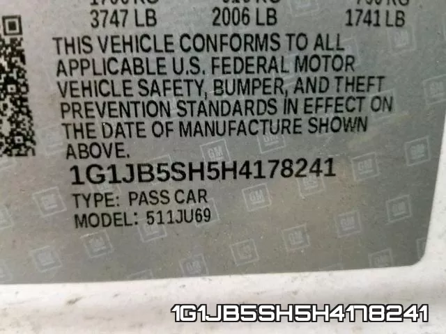 1G1JB5SH5H4178241 фото 2