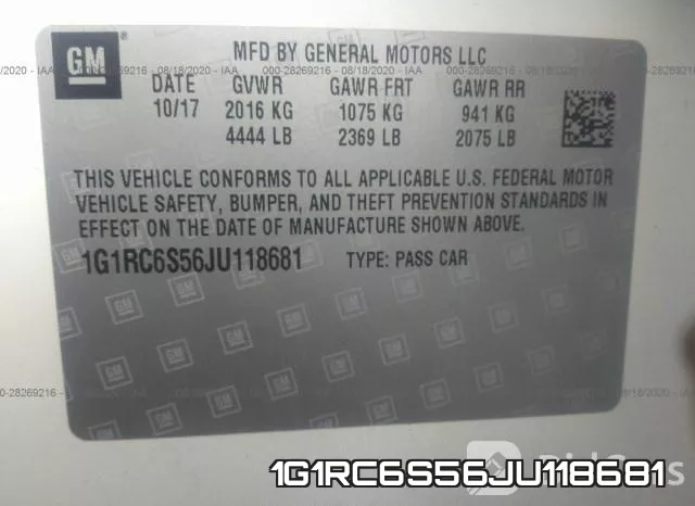 1G1RC6S56JU118681 фото 10