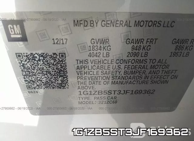 1G1ZB5ST3JF169362 фото 10