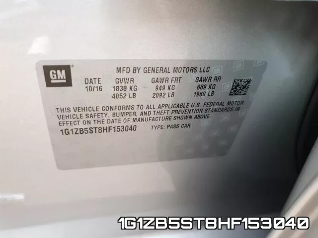 1G1ZB5ST8HF153040 фото 2