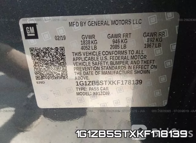 1G1ZB5STXKF178139 фото 10