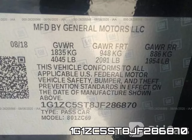 1G1ZC5ST8JF286870 фото 10