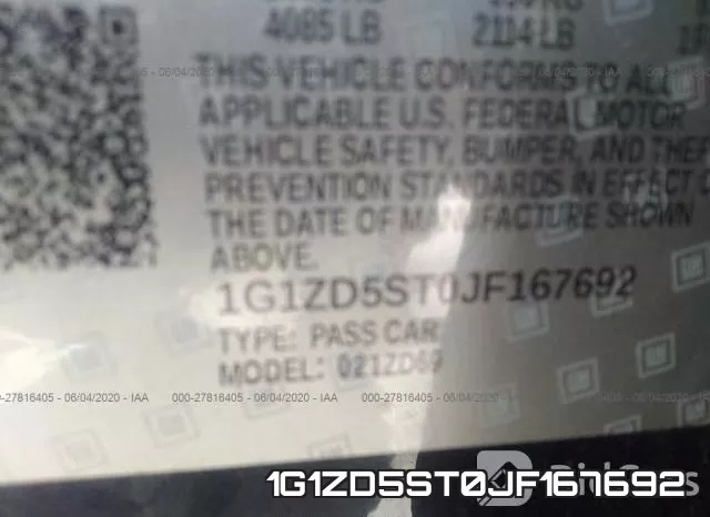 1G1ZD5ST0JF167692 фото 10