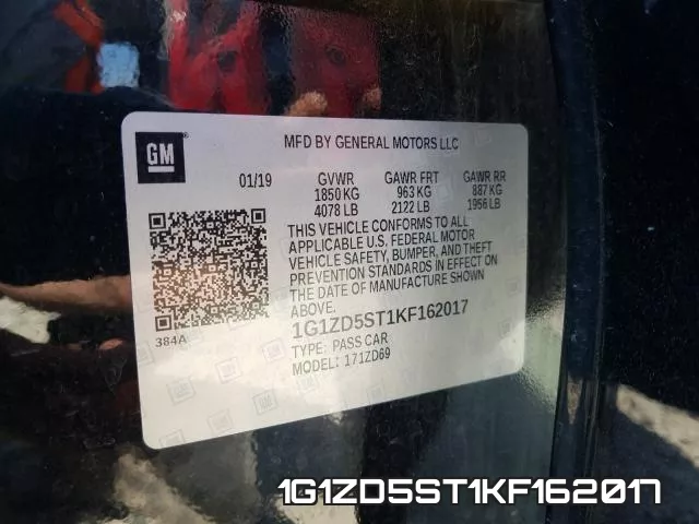 1G1ZD5ST1KF162017 фото 2