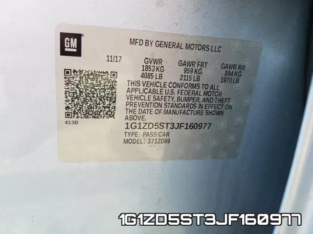 1G1ZD5ST3JF160977 фото 2