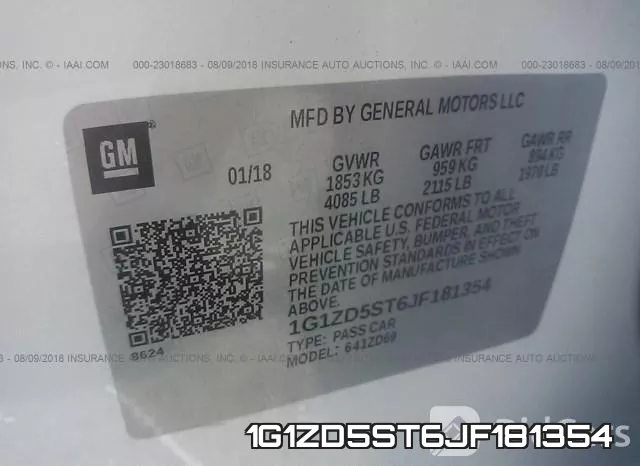 1G1ZD5ST6JF181354 фото 10