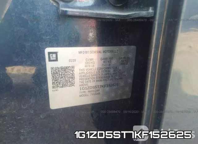 1G1ZD5ST7KF152625 фото 10