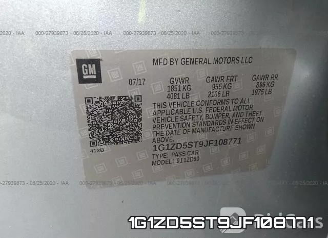 1G1ZD5ST9JF108771 фото 10