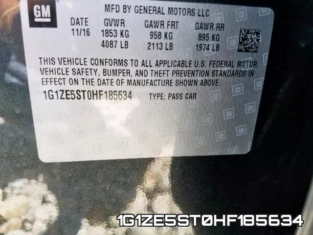 1G1ZE5ST0HF185634 фото 2