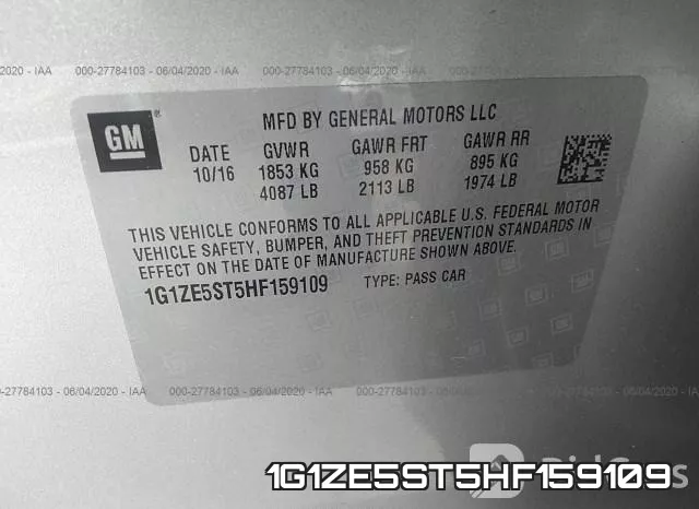 1G1ZE5ST5HF159109 фото 10