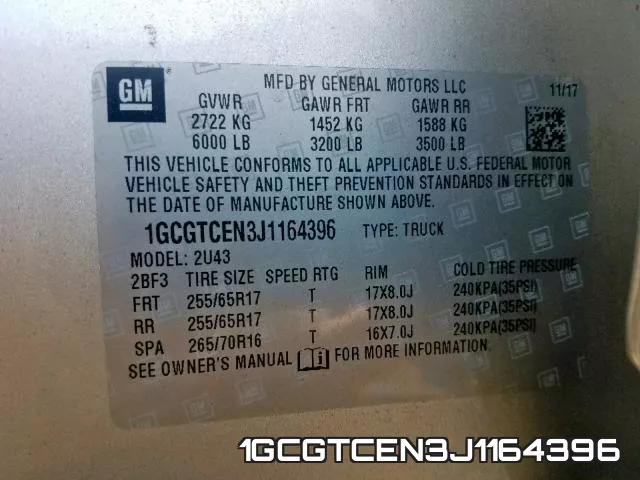 1GCGTCEN3J1164396 фото 2