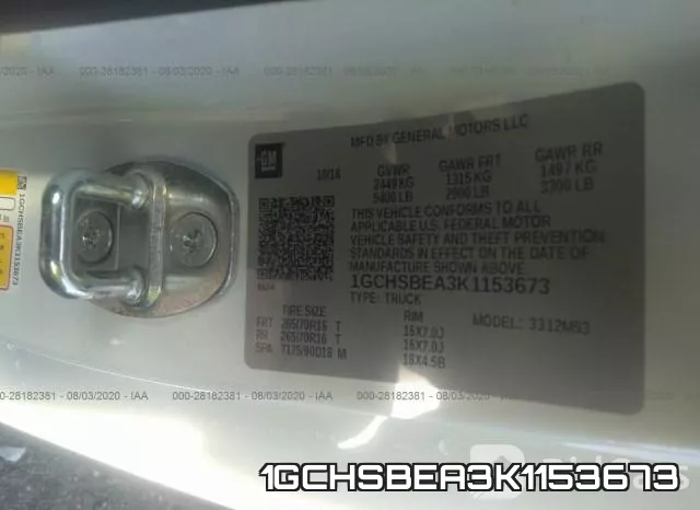 1GCHSBEA3K1153673 фото 10