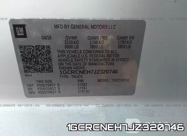 1GCRCNEH7JZ320746 фото 10