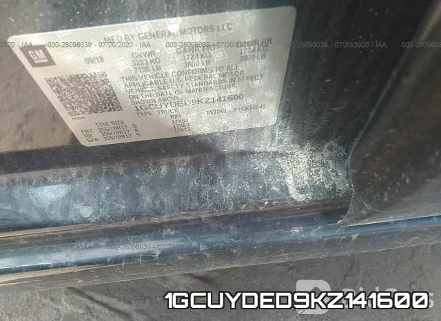 1GCUYDED9KZ141600 фото 10
