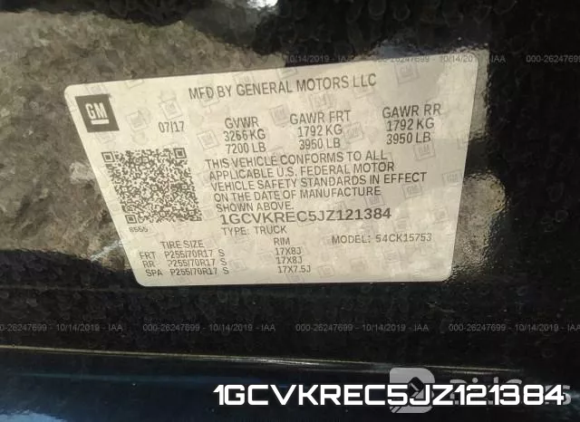 1GCVKREC5JZ121384 фото 10