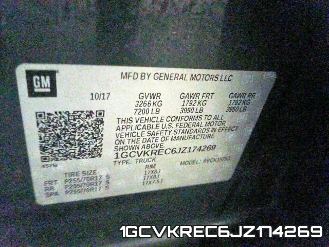 1GCVKREC6JZ174269 фото 2