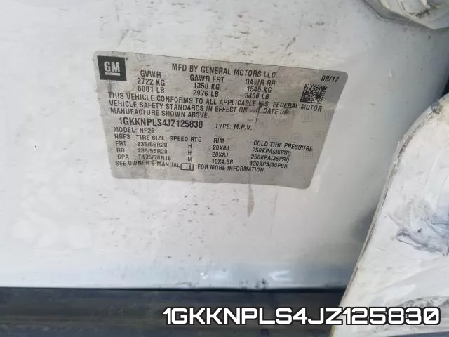 1GKKNPLS4JZ125830 фото 2
