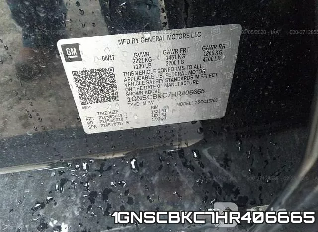1GNSCBKC7HR406665 фото 10