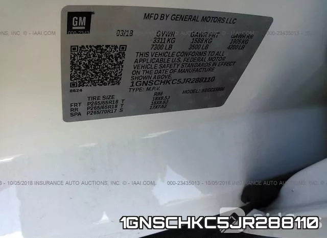 1GNSCHKC5JR288110 фото 10