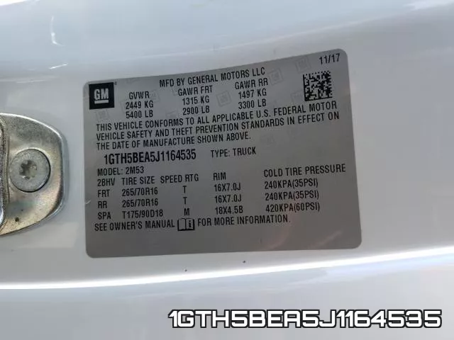 1GTH5BEA5J1164535 фото 2
