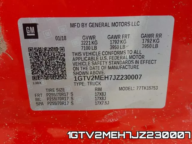 1GTV2MEH7JZ230007 фото 2