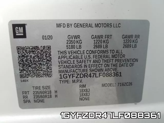 1GYFZDR47LF088361 фото 2