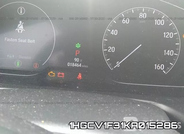 1HGCV1F31KA015286 фото 8