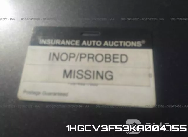 1HGCV3F53KA004755 фото 8