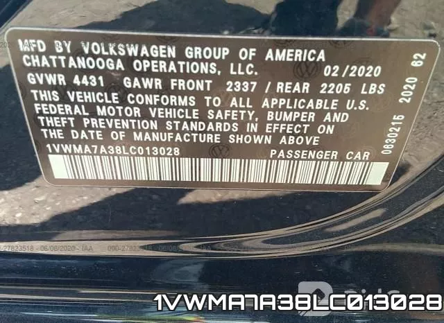 1VWMA7A38LC013028 фото 10