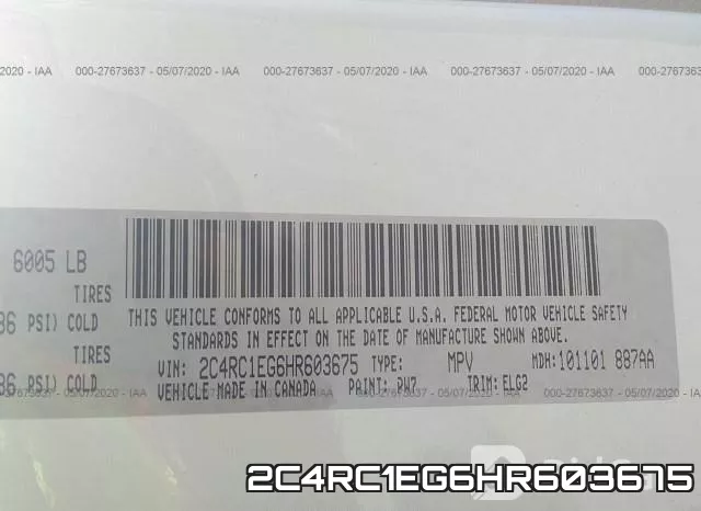 2C4RC1EG6HR603675 фото 10