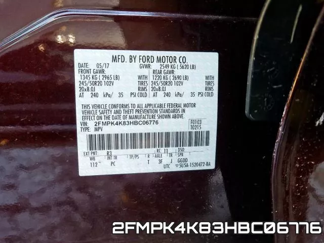 2FMPK4K83HBC06776 фото 2