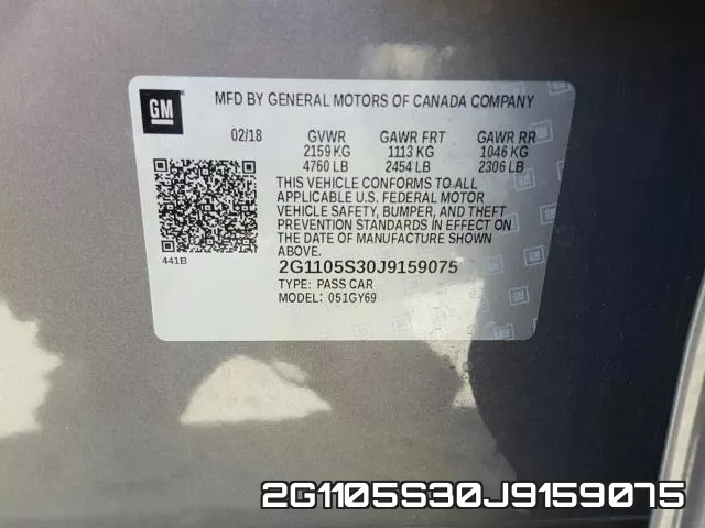 2G1105S30J9159075 фото 2