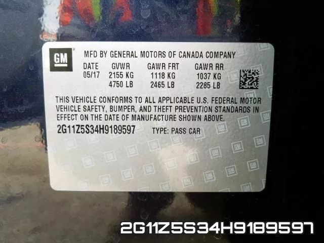 2G11Z5S34H9189597 фото 2