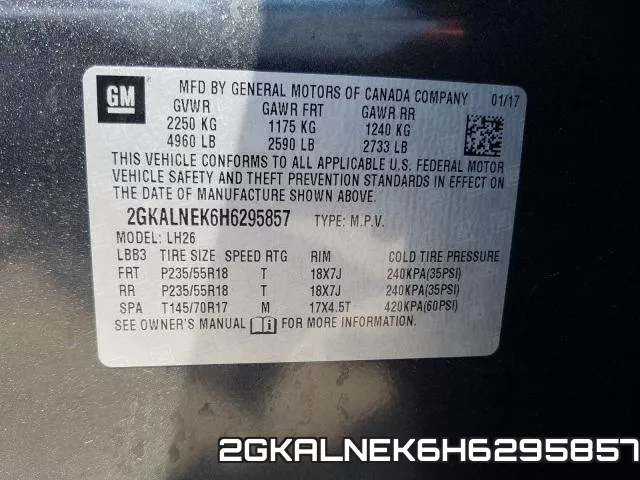 2GKALNEK6H6295857 фото 2