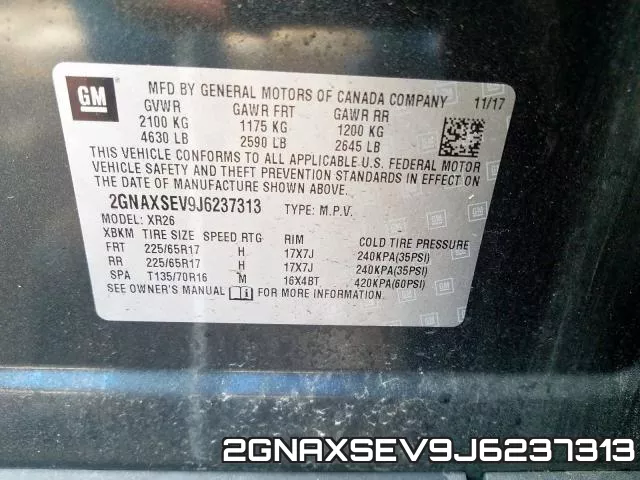 2GNAXSEV9J6237313 фото 2
