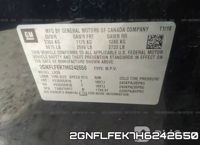 2GNFLFEK7H6242650 фото 10