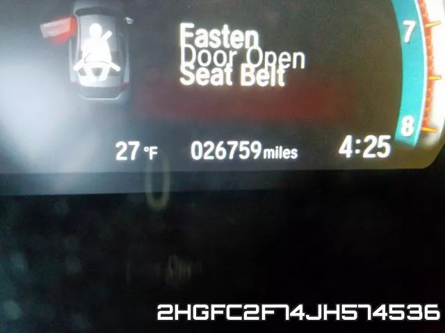 2HGFC2F74JH574536 фото 9