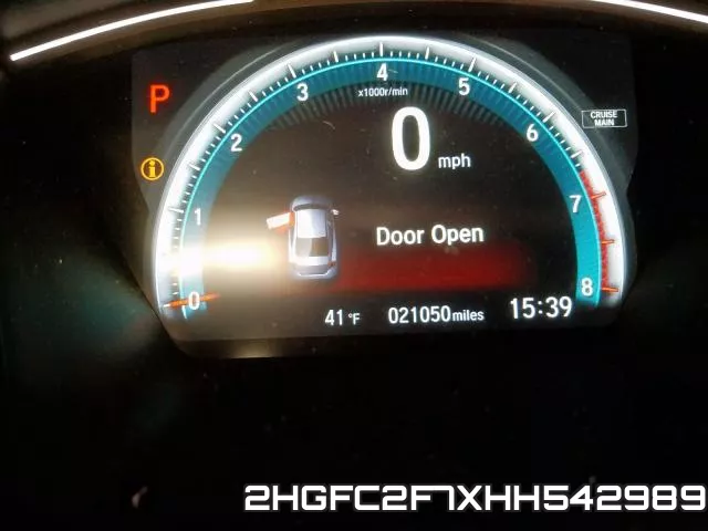 2HGFC2F7XHH542989 фото 9