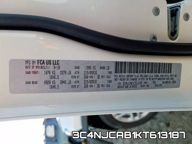 3C4NJCAB1KT613187 фото 2