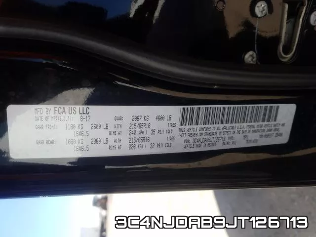 3C4NJDAB9JT126713 фото 2