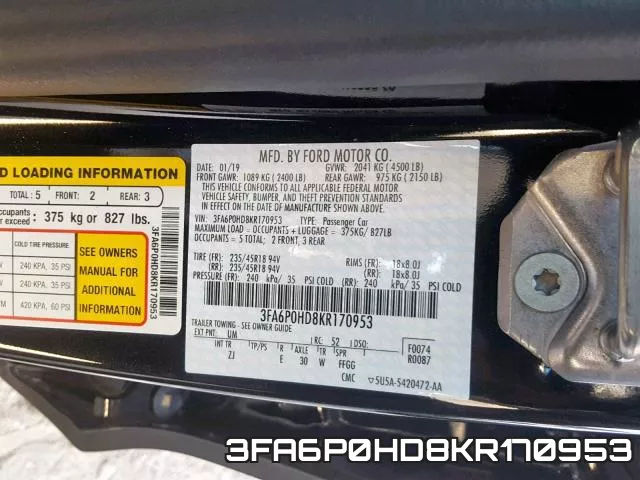3FA6P0HD8KR170953 фото 2