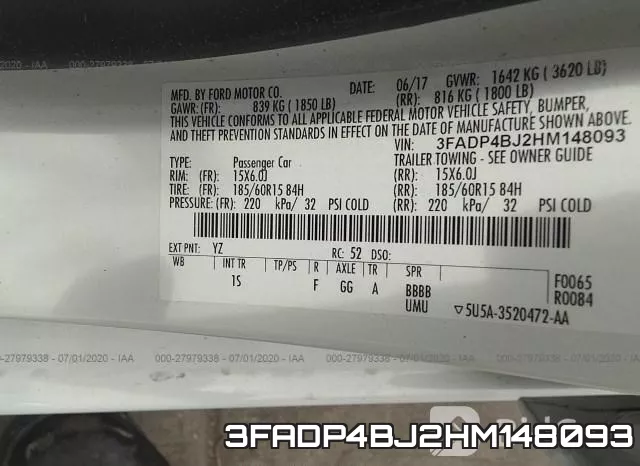 3FADP4BJ2HM148093 фото 10